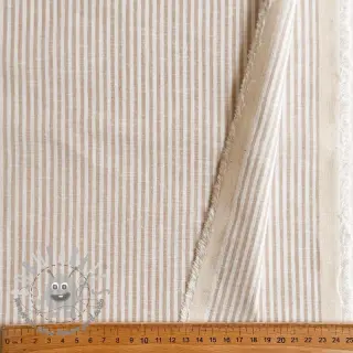 Lino con cotone Stripe naturals