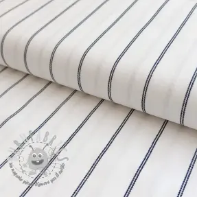 Lino con viscosa Pin navy