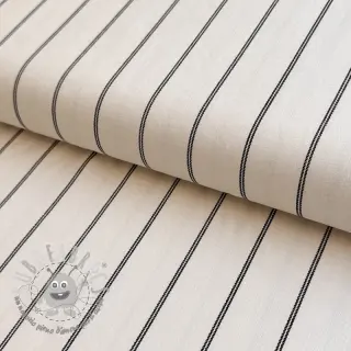 Lino con viscosa Pin black