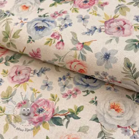 Tessuto decorativo Linenlook Romance digital print