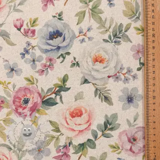 Tessuto decorativo Linenlook Romance digital print