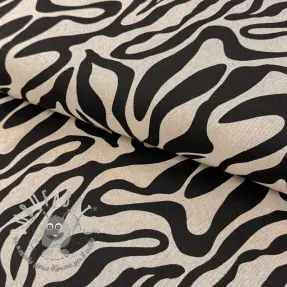 Tessuto decorativo Linenlook Animal black