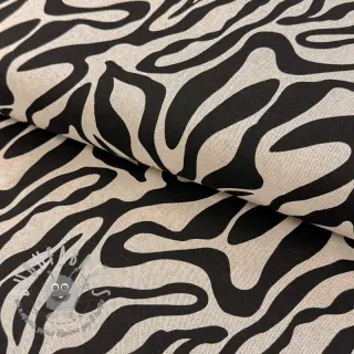 Tessuto decorativo Linenlook Animal black