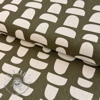 Tessuto decorativo Linenlook Abstract green