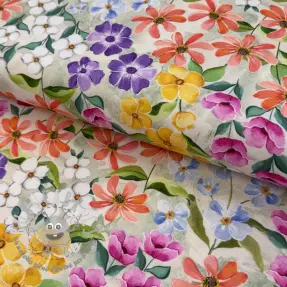Tessuto decorativo Floralia multi digital print