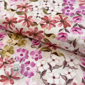 Tessuto decorativo Floralia pink digital print