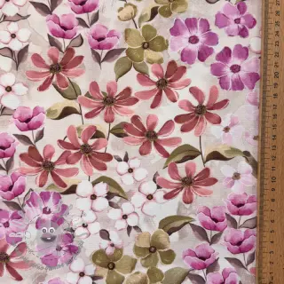 Tessuto decorativo Floralia pink digital print