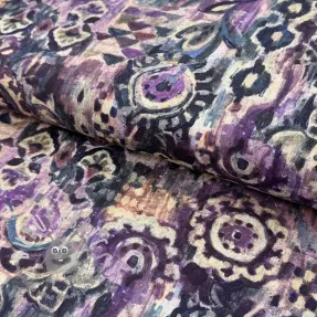 Tessuto decorativo Abstract purple digital print