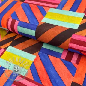 Tessuto decorativo Stripes multi digital print