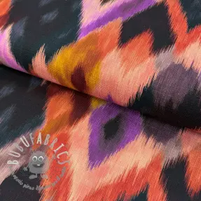 Tessuto decorativo SLUB Abstract multi digital print
