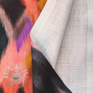 Tessuto decorativo SLUB Abstract multi digital print