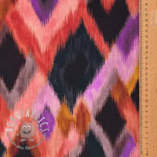 Tessuto decorativo SLUB Abstract multi digital print