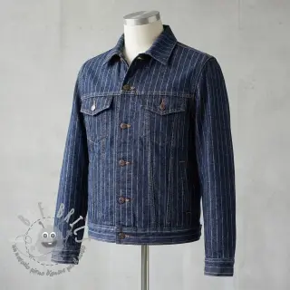 JEANS DENIM Stripe in stripe indigo