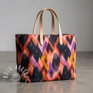 Tessuto decorativo SLUB Abstract multi digital print