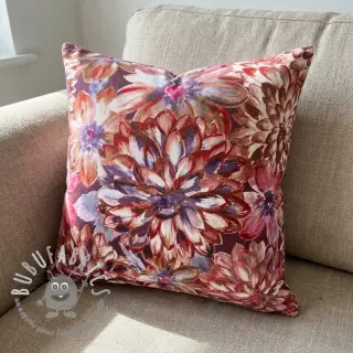 Tessuto decorativo Peony orange digital print