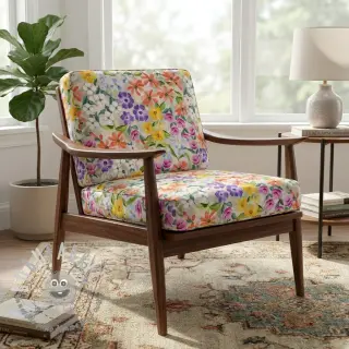 Tessuto decorativo Floralia multi digital print