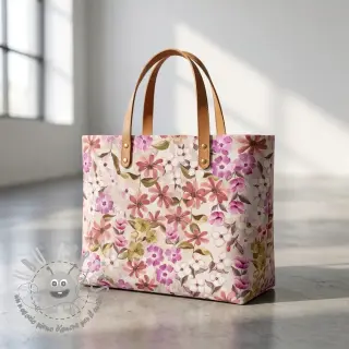 Tessuto decorativo Floralia pink digital print