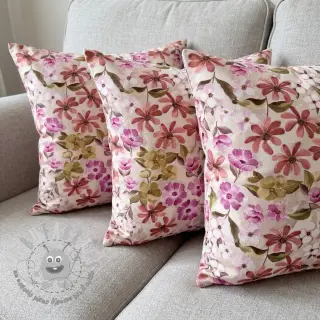 Tessuto decorativo Floralia pink digital print
