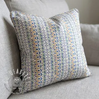 Tessuto decorativo Linenlook Blue pattern digital print
