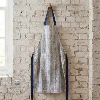 Tessuto decorativo Linenlook Blue pattern digital print