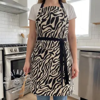 Tessuto decorativo Linenlook Animal black