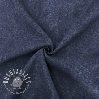 Tessuto CANVAS STONEWASHED dark navy