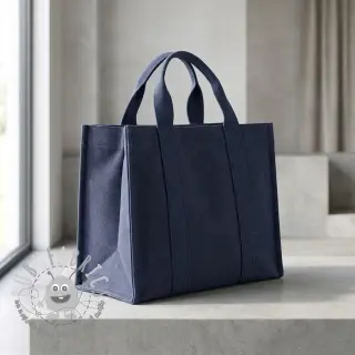 Tessuto CANVAS STONEWASHED dark navy
