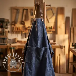Tessuto CANVAS STONEWASHED dark navy