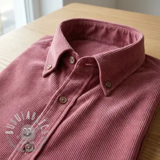 Cord a coste dark rose