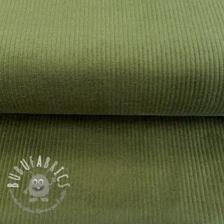 Velluto a coste forest green