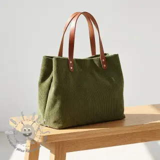 Velluto a coste forest green