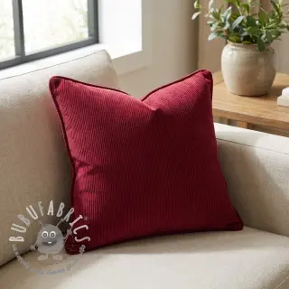 Cord a coste dark red