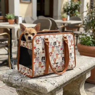 Tessuto decorativo Linenlook Dog Dress Up