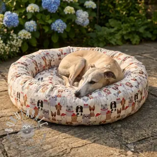 Tessuto decorativo Linenlook Dog Dress Up