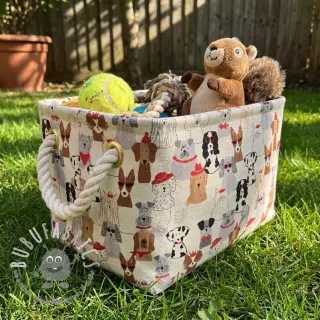 Tessuto decorativo Linenlook Dog Dress Up
