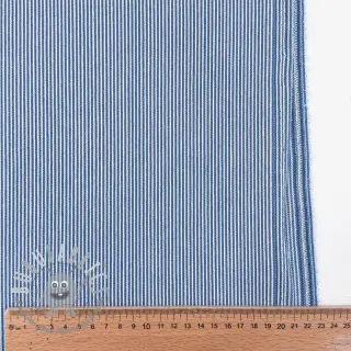 JEANS DENIM 8.5 OZ Small stripe light blue
