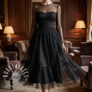 Tulle per TUTU DOTS black