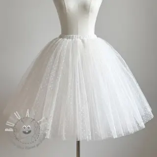 Tulle per TUTU DOTS white