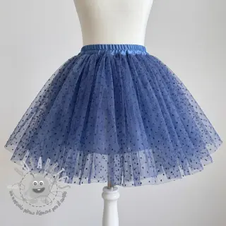 Tulle per TUTU DOTS dark blue