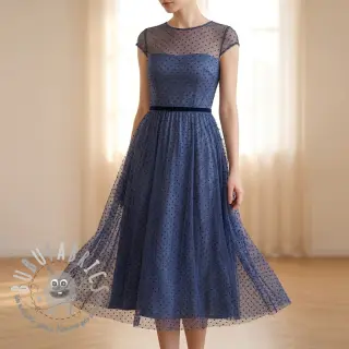 Tulle per TUTU DOTS dark blue