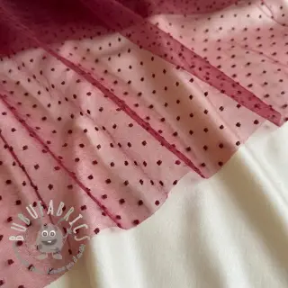 Tulle per TUTU DOTS bordeaux