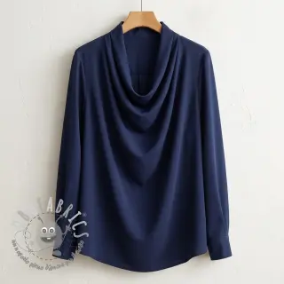 Lyocell navy blue