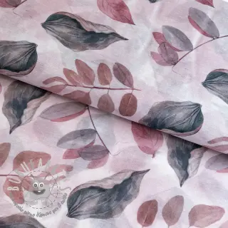 Lyocell con lino e seta Retro Flowers design B