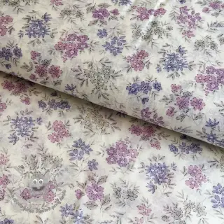 Lyocell con lino e seta Retro Flowers design C