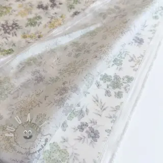 Lyocell con lino e seta Retro Flowers design D