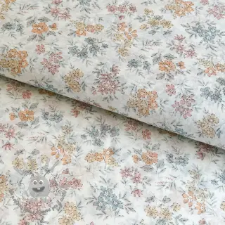 Lyocell con lino e seta Retro Flowers design E