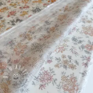 Lyocell con lino e seta Retro Flowers design E