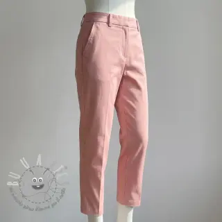 Tessuto di cotone TWILL Mango olive pink