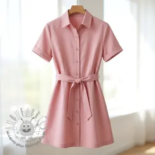 Tessuto di cotone TWILL Mango olive pink