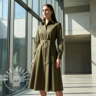 Tessuto di cotone TWILL Mango olive green